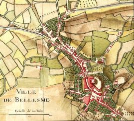 Bellême Plan de Bellesme en 1744
