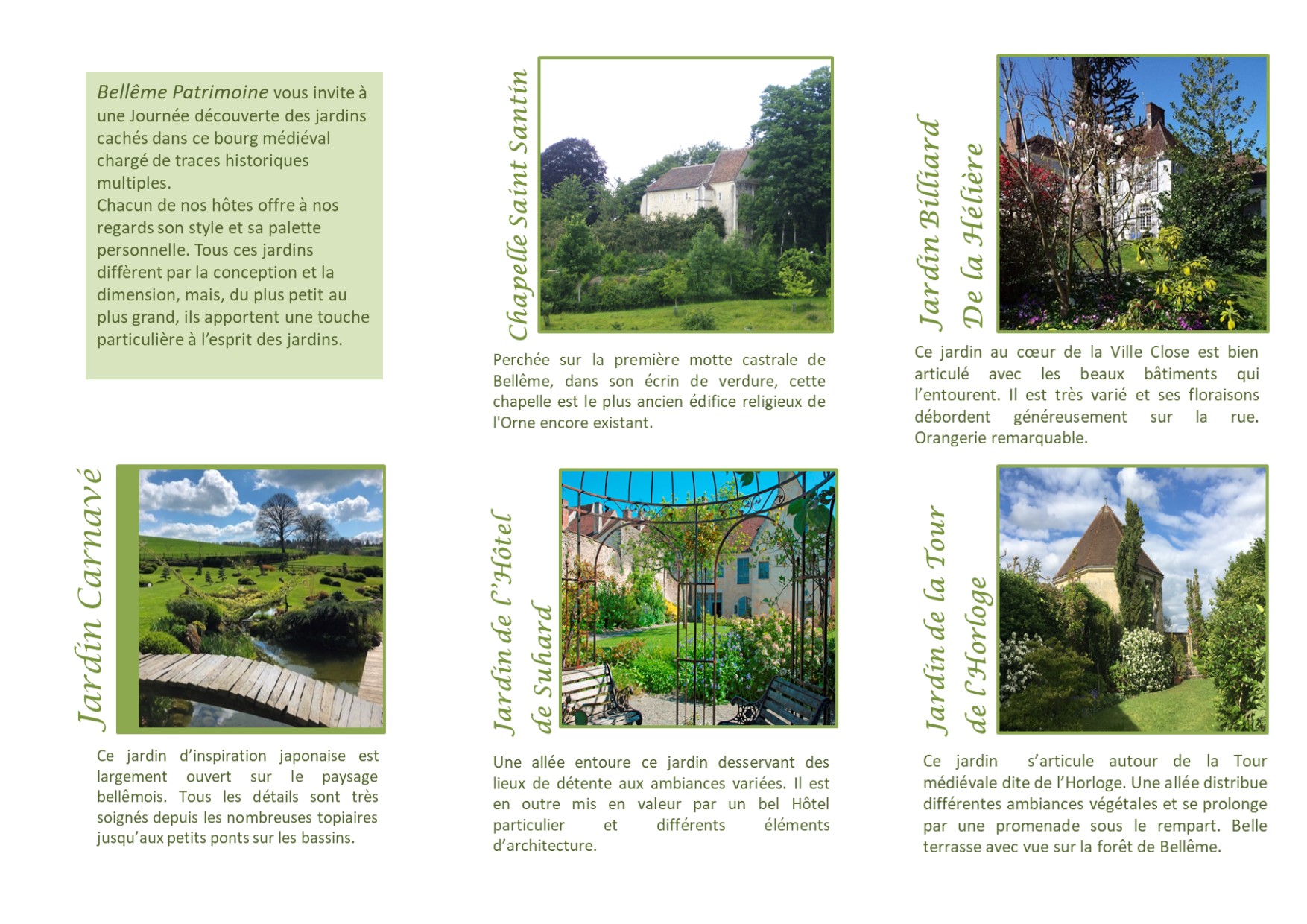 Flyer jardin A4 verso