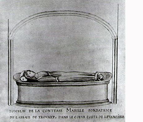 Mabille de Bellême_Son tombeau en l'abbaye de Troarn